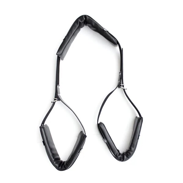 Bsie m Bondage 7.0-Menottes et collier de rinçage, jeux sexy pour adultes, jouets sexuels pour femmes et couples, retenue en cuir, jambe ouverte, produit sexuel – Image 6