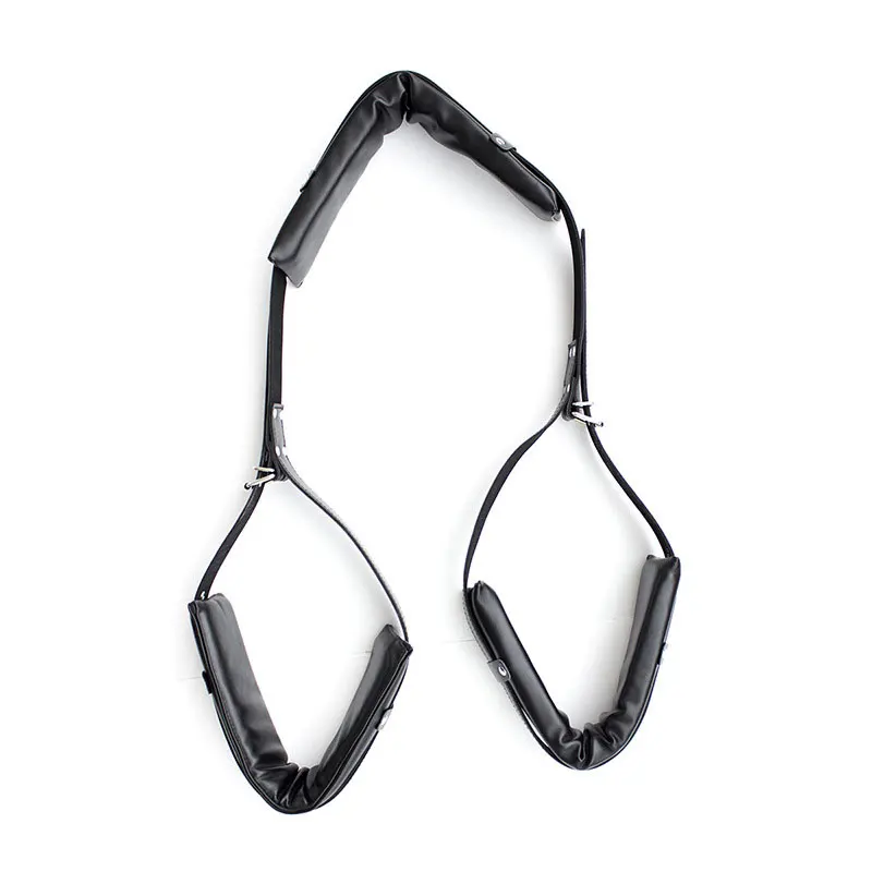 Bsie m Bondage 7.0-Menottes et collier de rinçage, jeux sexy pour adultes, jouets sexuels pour femmes et couples, retenue en cuir, jambe ouverte, produit sexuel