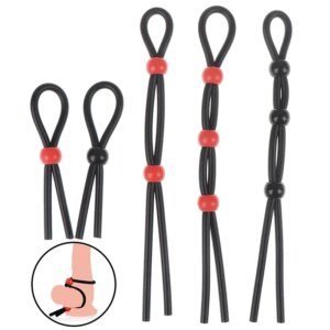 Anneaux péniens en silicone réglables pour hommes, retardement de l'érection, anneaux de pénis sexy, produits sexuels, appareils pour hommes, produits pour adultes