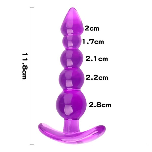 Bouchons anaux en silicone souple pour hommes et femmes, gode, perles anales, massage de la prostate, bouchon sexy unisexe, jouet sexuel pour adultes, jeux – Image 2