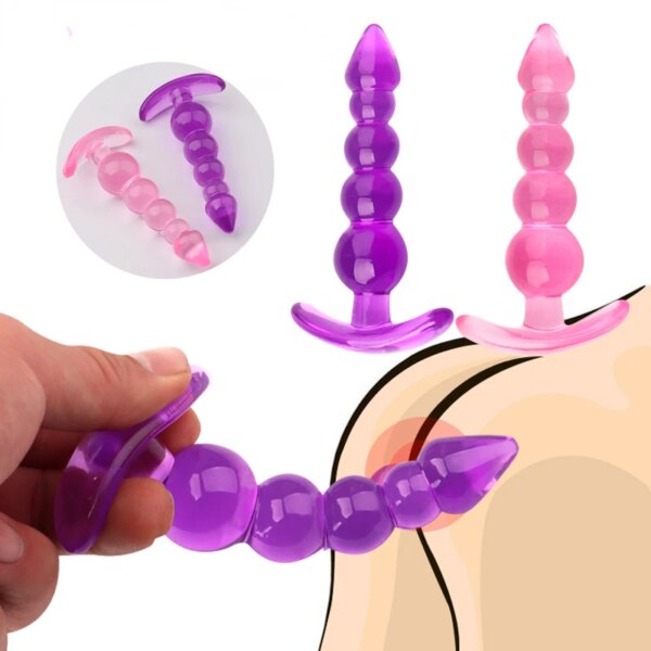 Bouchons anaux en silicone souple pour hommes et femmes, gode, perles anales, massage de la prostate, bouchon sexy unisexe, jouet sexuel pour adultes, jeux