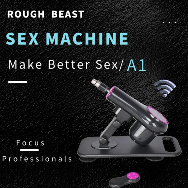 ROUGH BEAST-Machine Sexuelle Télescopique existent Sans Fil, Jouets Sexuels pour Hommes et Femmes, Accessoires de Rêves 3XLR – Image 5