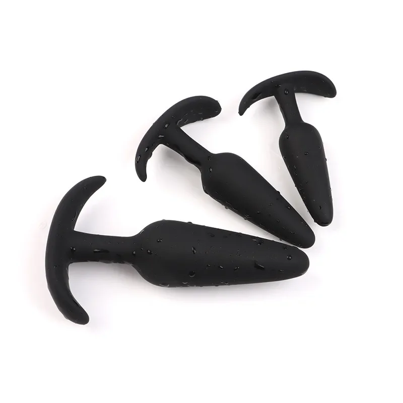 Gode anal en silicone sûr pour hommes et femmes, plug anal, bouchon sexy, 3 tailles différentes, jouets sexuels pour adultes, masseur d'entraînement, unisexe, 100%