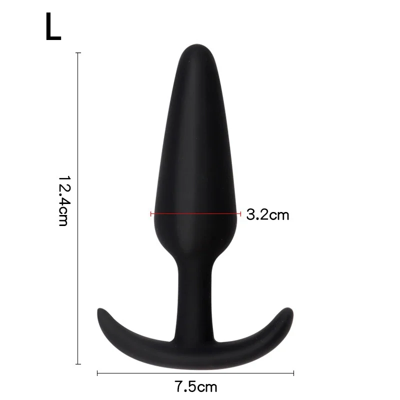 Gode anal en silicone sûr pour hommes et femmes, plug anal, bouchon sexy, 3 tailles différentes, jouets sexuels pour adultes, masseur d'entraînement, unisexe, 100%