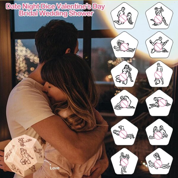 Dés Sexy à 12 Faces pour Adulte, Jeux Sexuels, Couple 7.0, Accessoires de Cube, Sex Shop pour Femme – Image 3