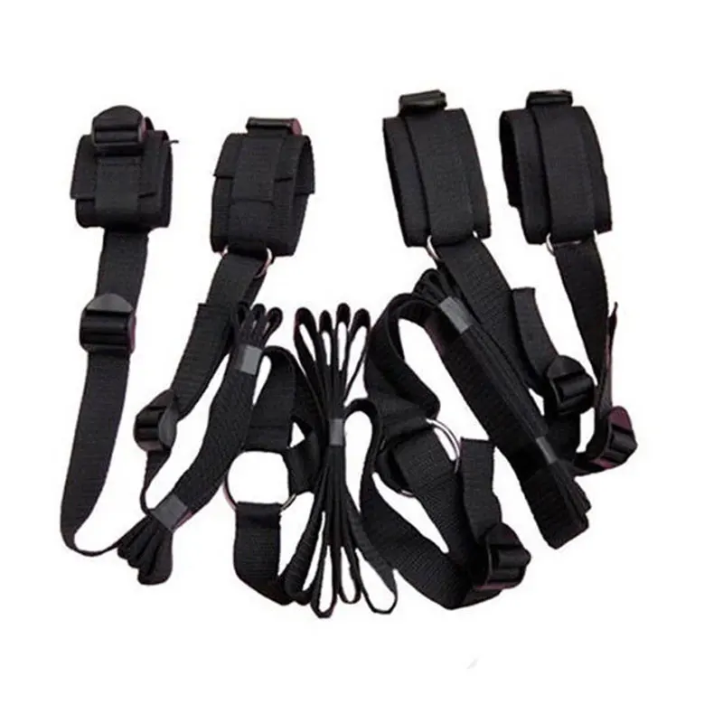 Jouets de bondage porno pour adultes, jouets sexy pour femmes et hommes, menottes, jambes fendues, lingerie pour dames, olympiques de même, 18 + 7.0