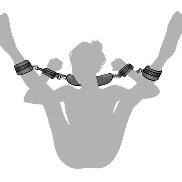 Jouets de bondage porno pour adultes, jouets sexy pour femmes et hommes, menottes, jambes fendues, lingerie pour dames, olympiques de même, 18 + 7.0 – Image 2