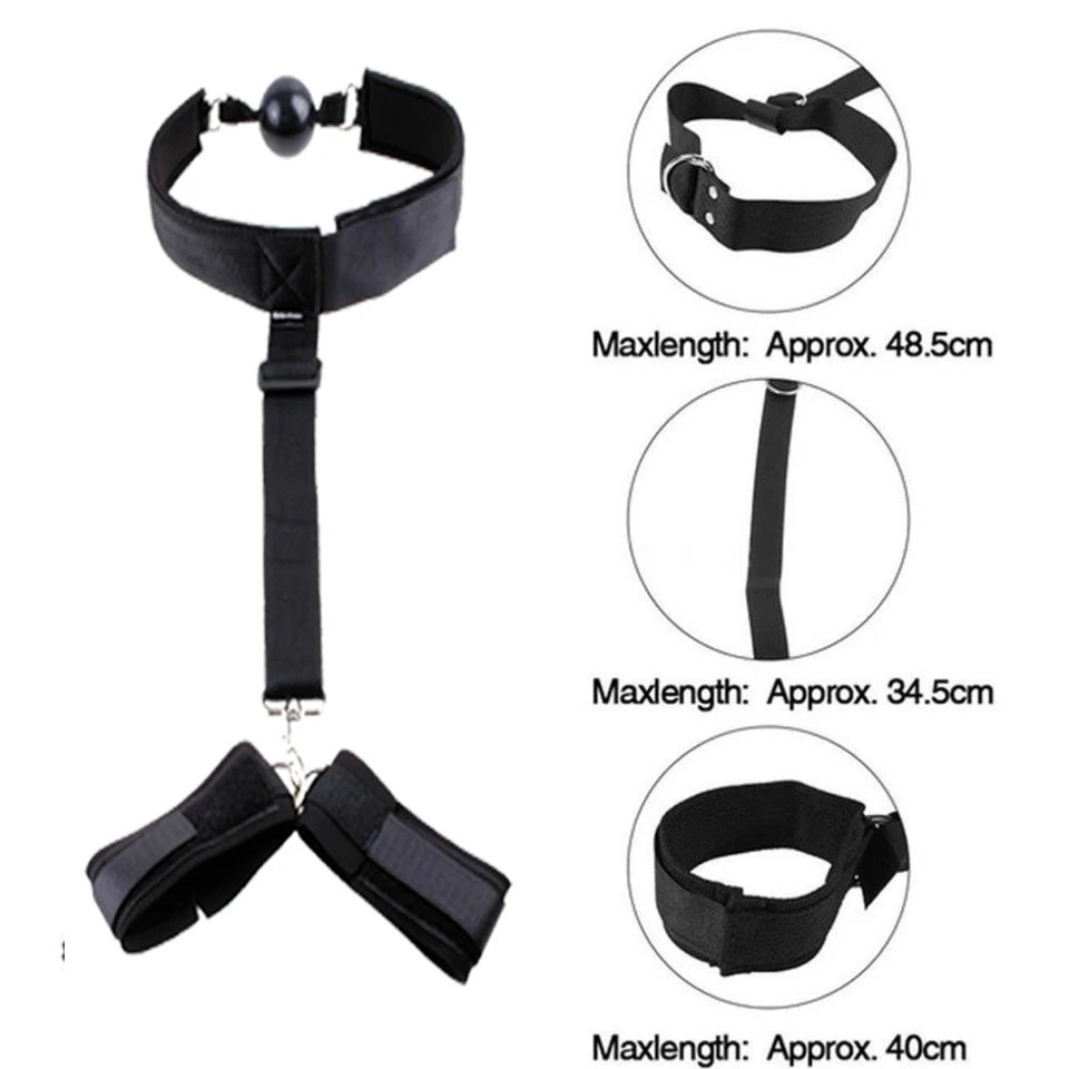 Jouets de bondage porno pour adultes, jouets sexy pour femmes et hommes, menottes, jambes fendues, lingerie pour dames, olympiques de même, 18 + 7.0