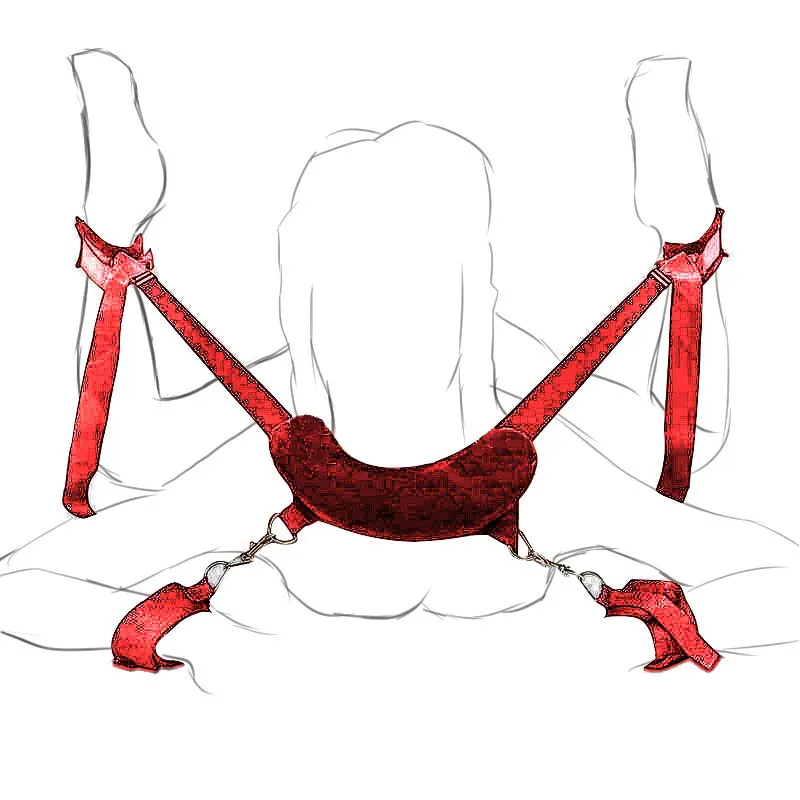 Jouets de bondage porno pour adultes, jouets sexy pour femmes et hommes, menottes, jambes fendues, lingerie pour dames, olympiques de même, 18 + 7.0