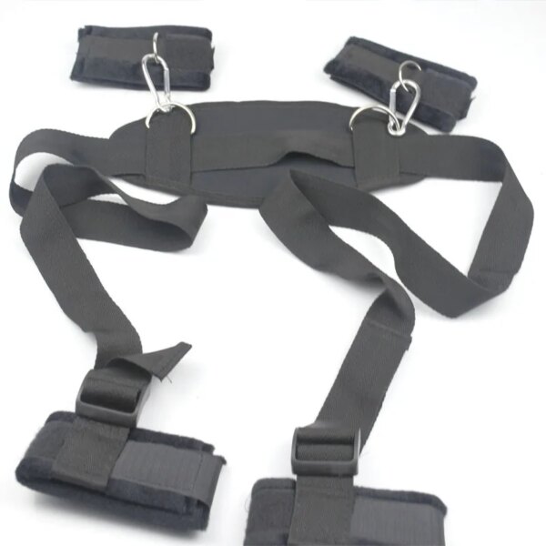 Jouets de bondage porno pour adultes, jouets sexy pour femmes et hommes, menottes, jambes fendues, lingerie pour dames, olympiques de même, 18 + 7.0 – Image 3