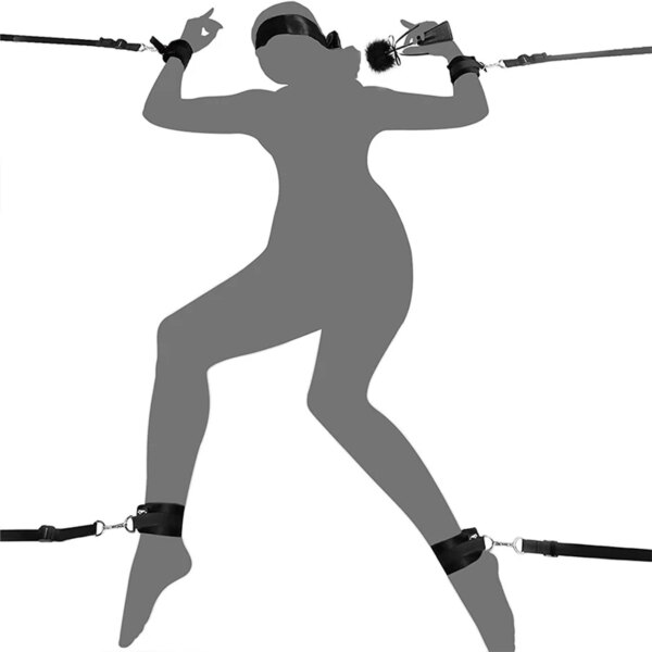 Jouets de bondage porno pour adultes, jouets sexy pour femmes et hommes, menottes, jambes fendues, lingerie pour dames, olympiques de même, 18 + 7.0 – Image 5