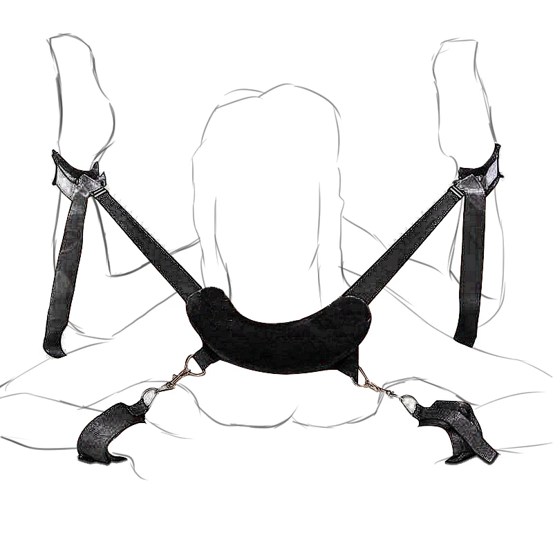 Jouets de bondage porno pour adultes, jouets sexy pour femmes et hommes, menottes, jambes fendues, lingerie pour dames, olympiques de même, 18 + 7.0