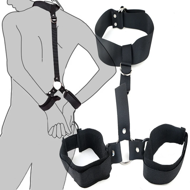 Jouets de bondage porno pour adultes, jouets sexy pour femmes et hommes, menottes, jambes fendues, lingerie pour dames, olympiques de même, 18 + 7.0