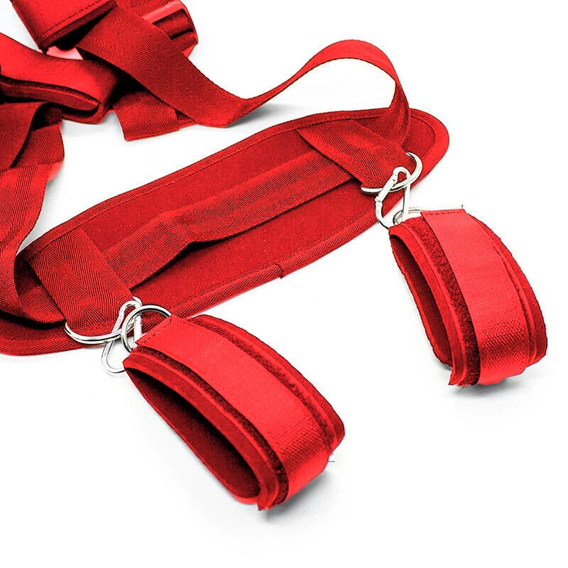 Jouets de bondage porno pour adultes, jouets sexy pour femmes et hommes, menottes, jambes fendues, lingerie pour dames, olympiques de même, 18 + 7.0