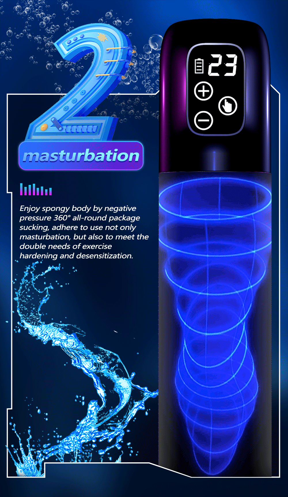 Pompe à eau électrique pour pénis, Rechargeable, automatique, pour homme, agrandissement, érection, extension, succion du pénis, dispositif de pression Sextoy Homme Pompe a Pennis Vas Et Vient Pompe a Penis Pompe Penis