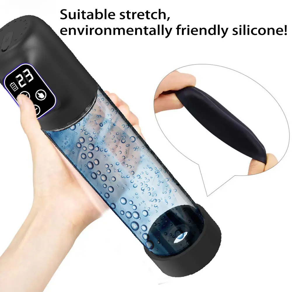 Pompe à eau électrique pour pénis, Rechargeable, automatique, pour homme, agrandissement, érection, extension, succion du pénis, dispositif de pression Sextoy Homme Pompe a Pennis Vas Et Vient Pompe a Penis Pompe Penis