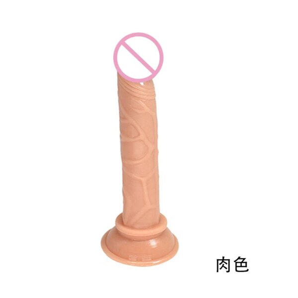 Double gode réaliste en silicone pour femme, pénis sexy, plug anal anal, vibromasseur, jouet sexuel éducatif, pénétration vibrante – Image 6