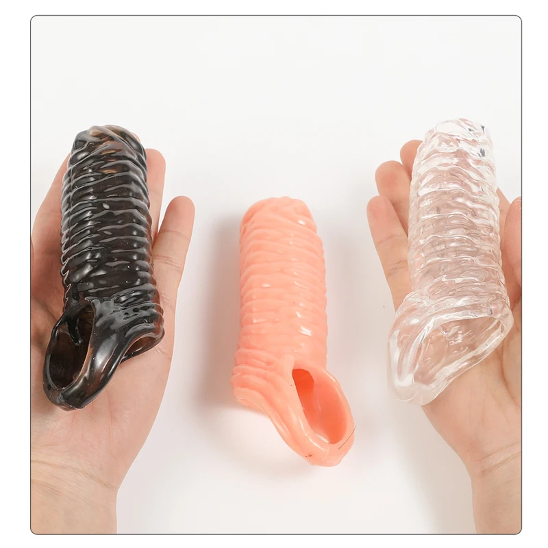 Manchon de pénis réutilisable pour homme, anneaux péniens, éjaculation retardée, UNIS issement du clitoris, agrandissement de la buse, jouets sexy, le plus récent