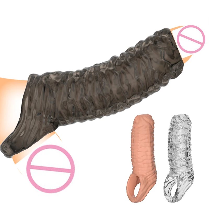 Manchon de pénis réutilisable pour homme, anneaux péniens, éjaculation retardée, UNIS issement du clitoris, agrandissement de la buse, jouets sexy, le plus récent