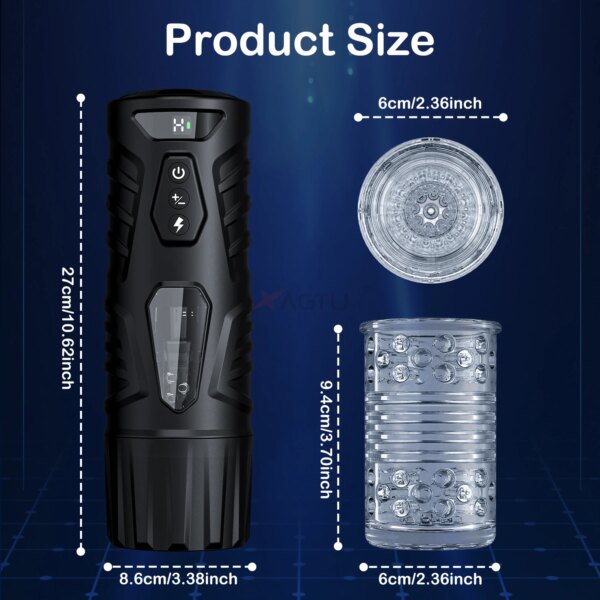 Jouet sexuel automatique pour hommes, masturbateur masculin, chatte de poche électrique, chatte, pénis, tasse, 7 modes de rotation télescopiques, fournitures pour adultes – Image 5