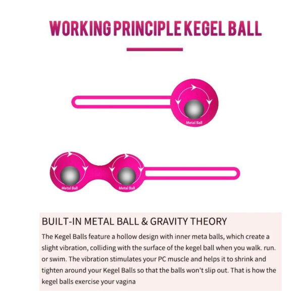 Boules de vagin vibrantes en Silicone pour femmes, jouets Sexy sûrs, boules de Kegel Ben Wa, serrer le vagin, jouets sexuels pour femmes – Image 3