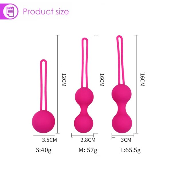 Boules de vagin vibrantes en Silicone pour femmes, jouets Sexy sûrs, boules de Kegel Ben Wa, serrer le vagin, jouets sexuels pour femmes – Image 2