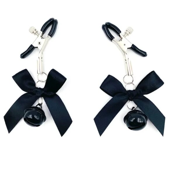 TJavier Sex Toys pour couples, pince à seins, 4 couleurs, arc sexy, continents réglables, petite cloche, fétiche adulte, flirter