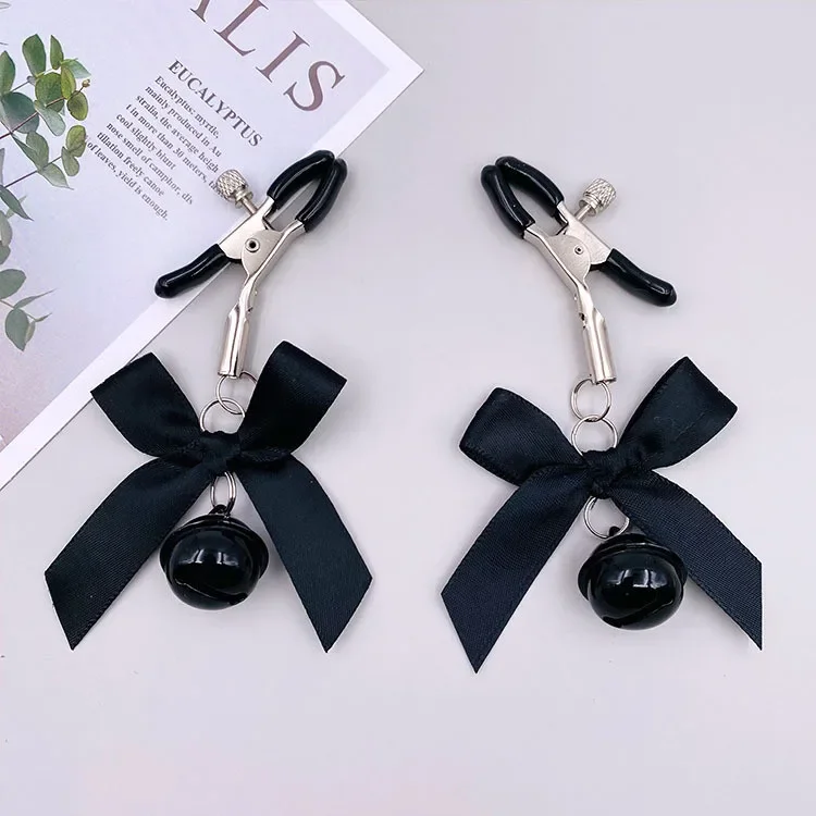 TJavier Sex Toys pour couples, pince à seins, 4 couleurs, arc sexy, continents réglables, petite cloche, fétiche adulte, flirter