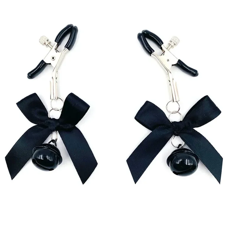 TJavier Sex Toys pour couples, pince à seins, 4 couleurs, arc sexy, continents réglables, petite cloche, fétiche adulte, flirter