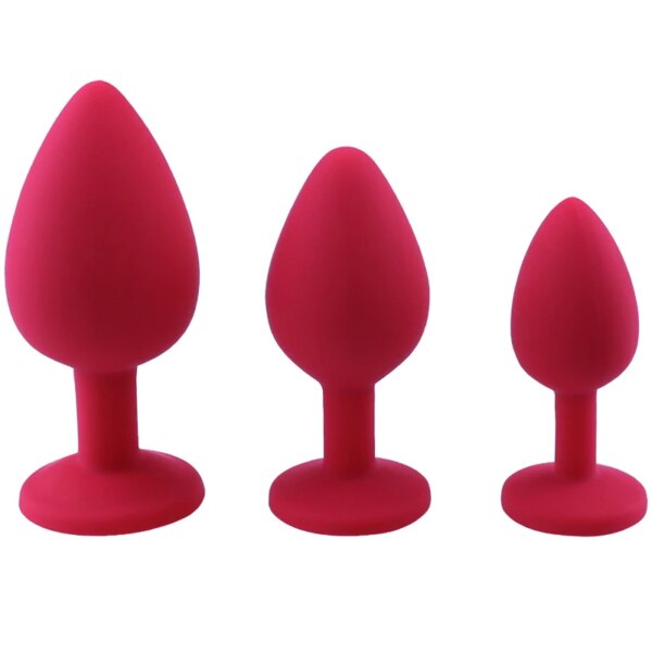 Plug anal sexy en silicone multicolore pour hommes et femmes, jouets sexuels pour adultes, massage anal, 3 tailles – Image 5