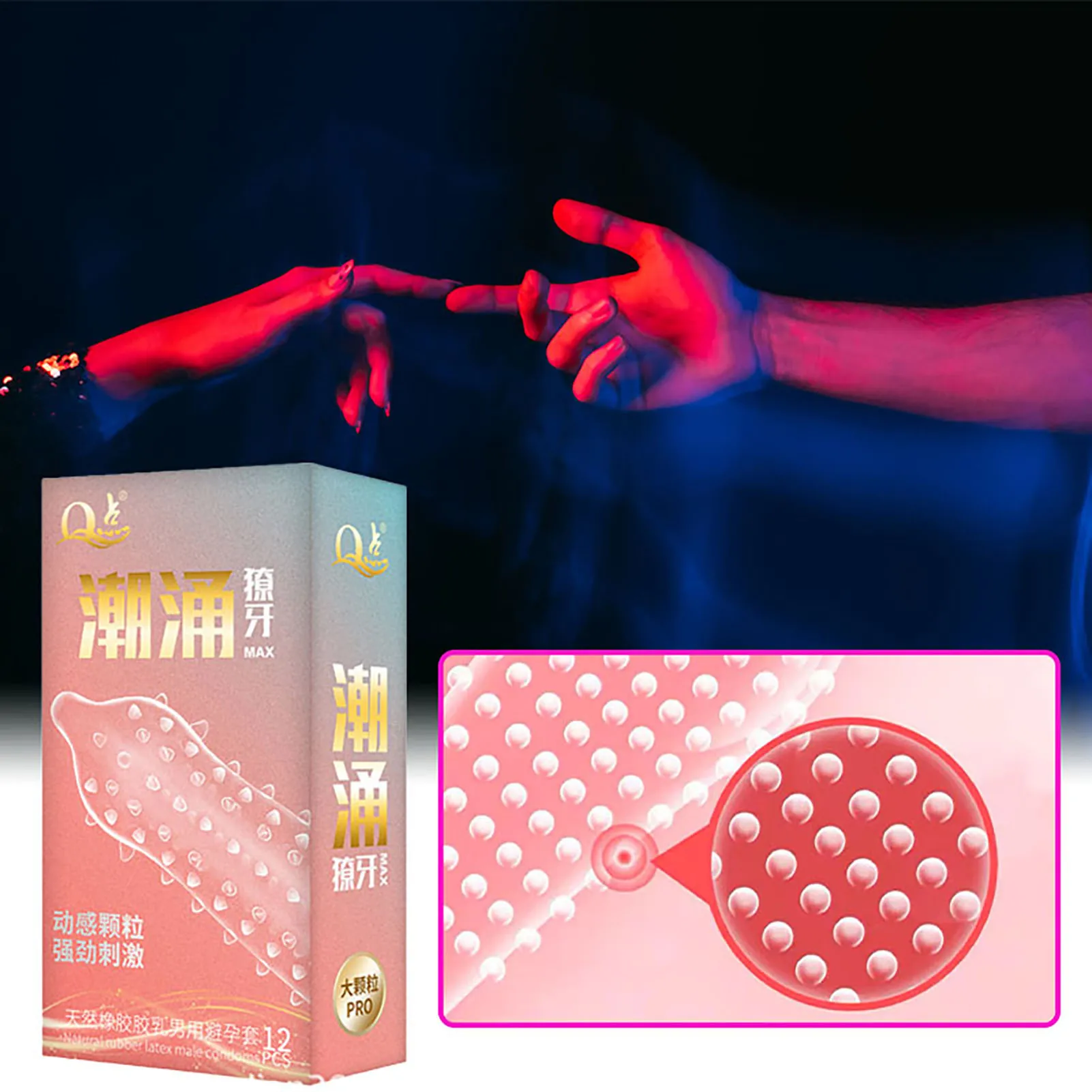 Jouet sexuel en latex naturel pour hommes, 12 pièces, retard d'éjaculation, point G, lit en pointillé, manchon de pénis, préservatif