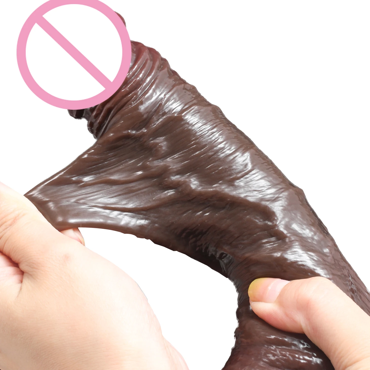 Sangle sur godes réalistes pour femmes lesbiennes peau réaliste coulissant prépuce testicules gode pour Anal grosse bite jouets sexuels pénis