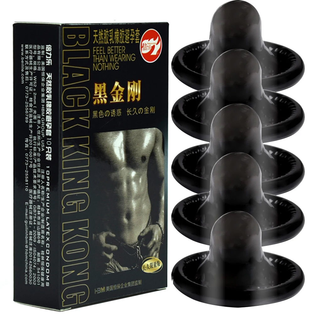 Préservatifs pour hommes, 10 pièces, jouets sexuels pour hommes noirs, manchon de pénis, retardement d'éjaculation, érotiques durables pour adultes, préservatifs de corps dorés