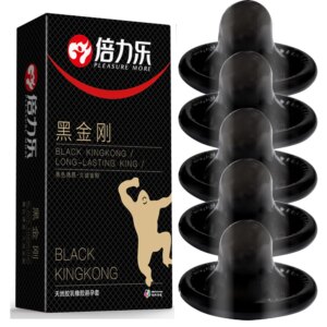 Préservatifs pour hommes, 10 pièces, jouets sexuels pour hommes noirs, manchon de pénis, retardement d'éjaculation, érotiques durables pour adultes, préservatifs de corps dorés