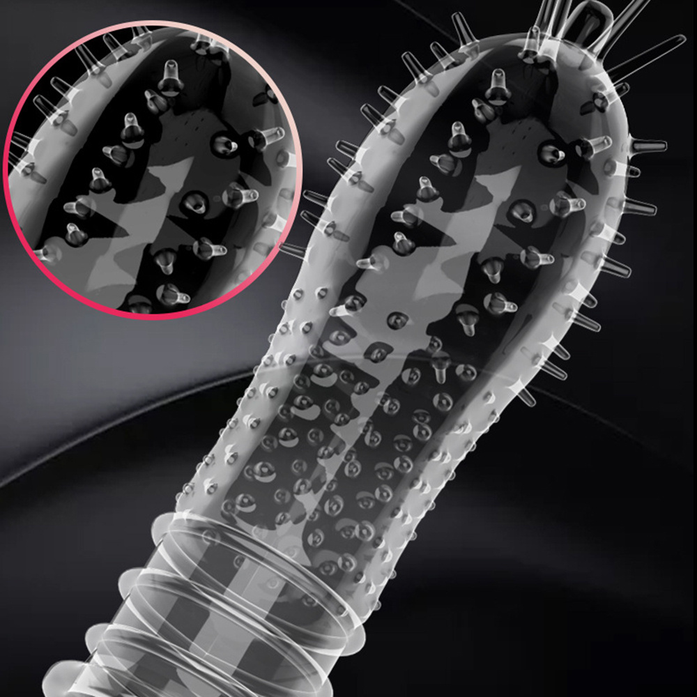 Préservatifs d'extension produits sexuels pour adultes Sensation femme point G préservatifs de Stimulation vaginale Sophora Viciifolia Spike manchon de pénis Préservatifs d'extension produits sexuels pour adultes Sensation femme point G préservatifs de Stimulation vaginale Sophora Viciifolia Spike manchon de pénis