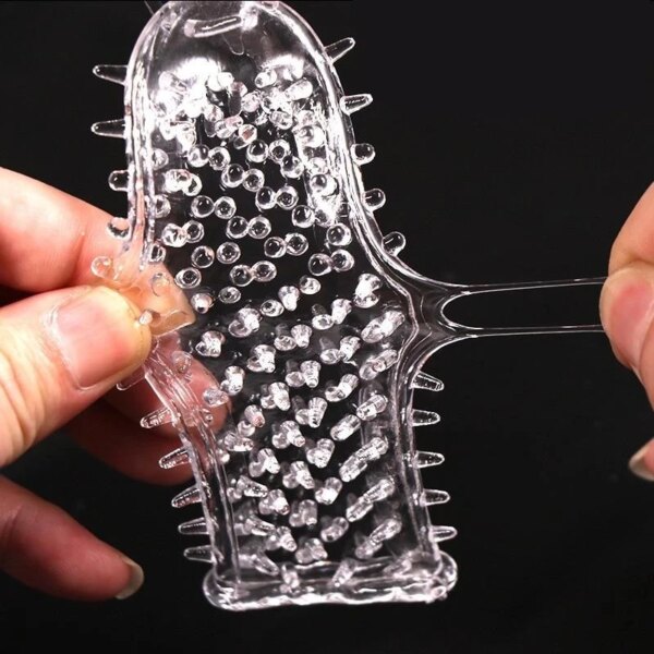 Préservatifs d'extension produits sexuels pour adultes Sensation femme point G préservatifs de Stimulation vaginale Sophora Viciifolia Spike manchon de pénis – Image 5