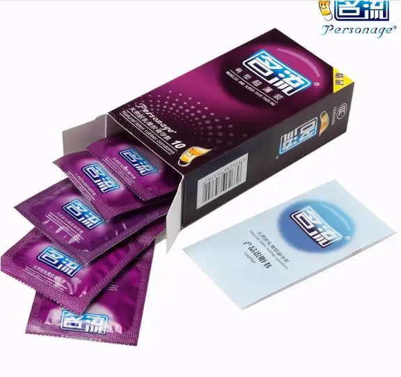 PERSONAGE 60 pièces préservatifs pour hommes 6 sortes fil de particules Ultra mince préservatif à pointes en Latex naturel produit sexuel adulte petit préservatif
