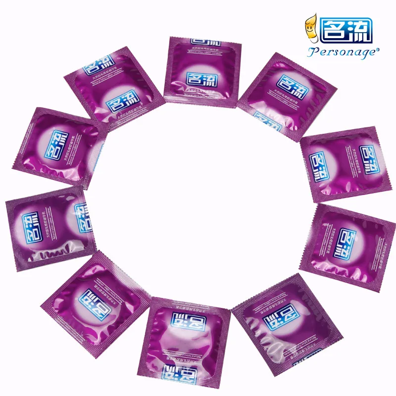 PERSONAGE 60 pièces préservatifs pour hommes 6 sortes fil de particules Ultra mince préservatif à pointes en Latex naturel produit sexuel adulte petit préservatif