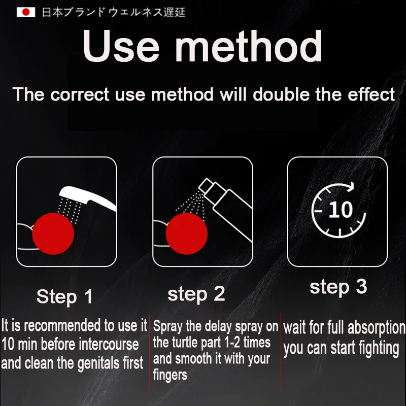 Spray retardateur longue durée pour hommes, temps d'éjaculation retardée par 60 Minutes d'érection, huile d'amélioration du pénis sexuel toute la nuit