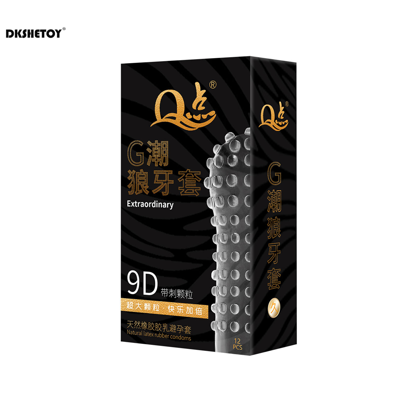 Préservatifs à grandes pointes Super pointillés, jouets sexuels pour hommes, Stimulation vaginale du Point G, manchon pour pénis, fournitures Extra sensibles pour adultes, 12 pièces
