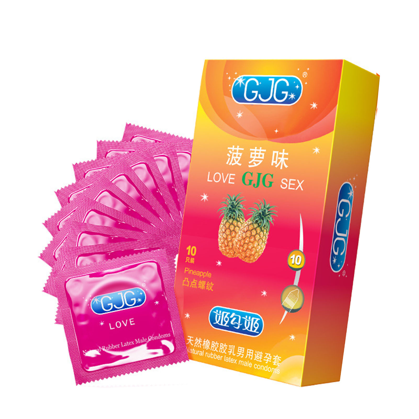Manchons de pénis ultra fins pour hommes, saveur de fruits, jouets sexuels pour adultes, Neutritudulation de l'eau, 7,0 produits, Sex Shop, 10 pièces