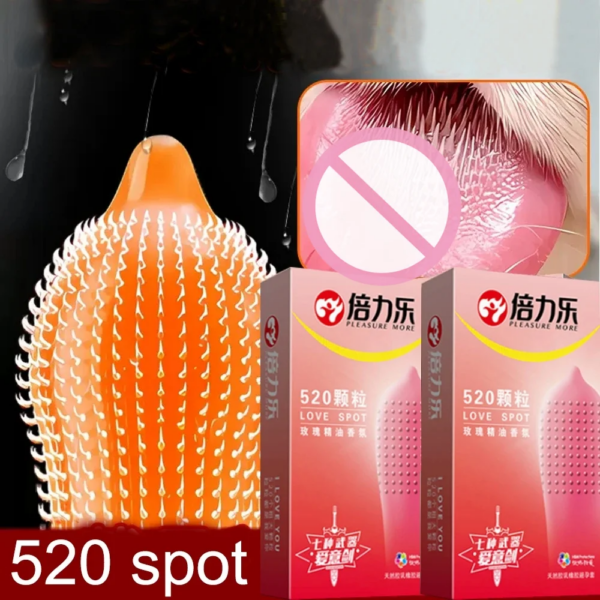 G-spot-Jouet Sexuel pour Adulte, 520 Particules, Pénis en Caoutchouc pour Manches, Épaisseur 7.0, Sécurité, Homme, InDispensGoods, Sex Shop – Image 3