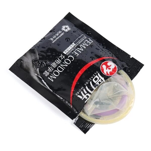 Gros préservatifs jouet sexuel adulte pour femmes 75mm préservatifs en Latex de caoutchouc G Spot stimuler préservatif féminin manchon de pénis Contraceptif Sex Shop – Image 3