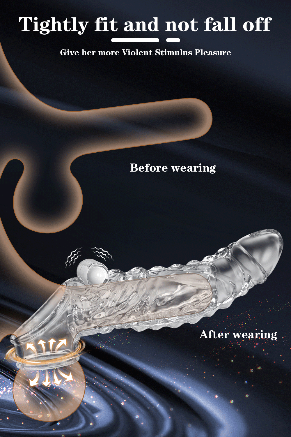 Extension de pénis en Silicone, manchon de gode, gland réutilisable, retarde l'éjaculation, préservatif, jouets sexuels pour adultes, vibrateur pour hommes et Couples
