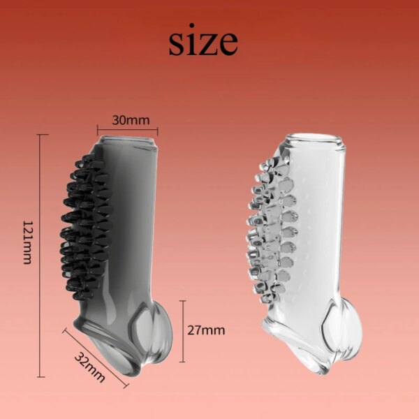 Manchon d'agrandissement du pénis pour hommes, jouet sexuel avec retard, extenseur de pénis, console d'extension, produits de sexe pour adultes, grandes pointes – Image 5