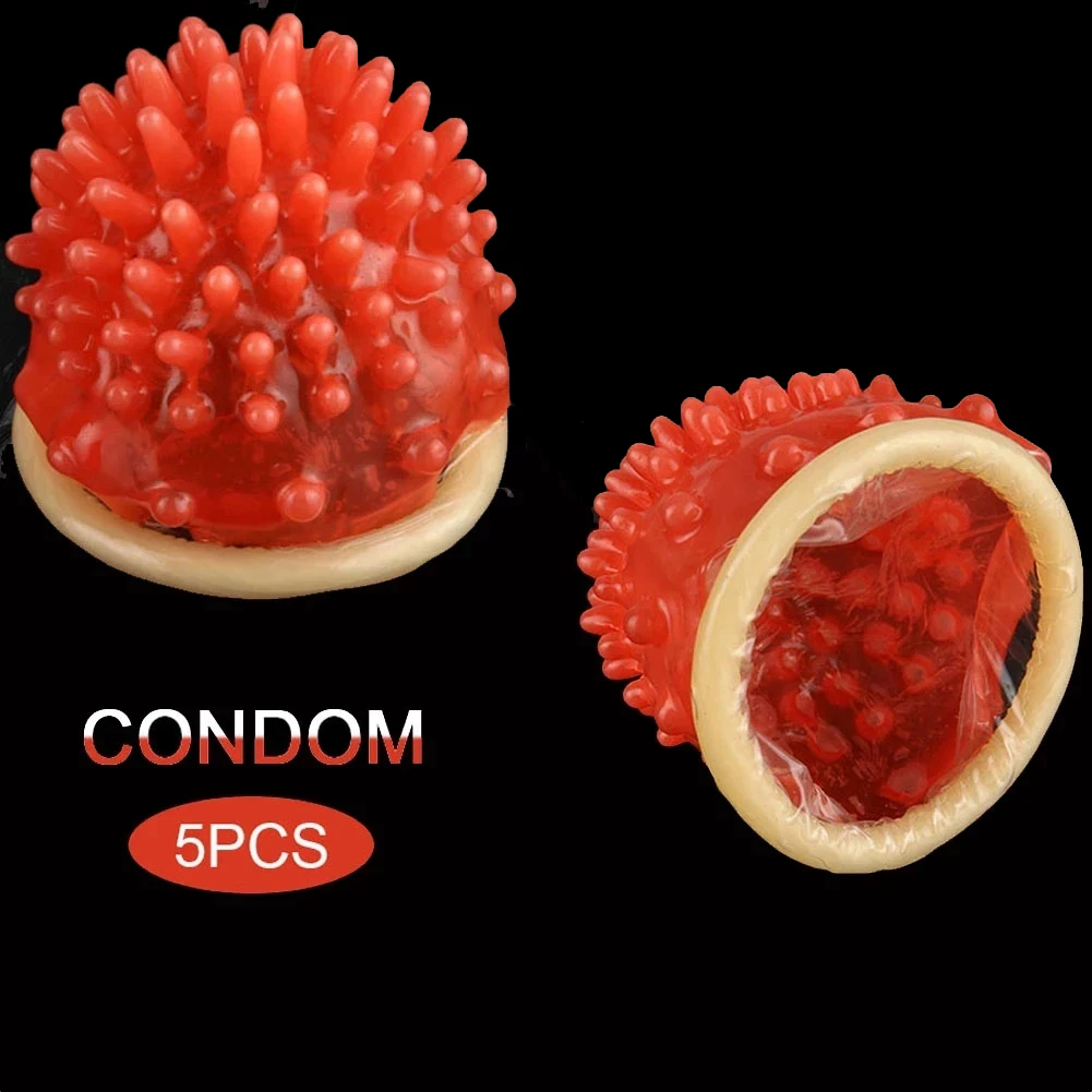 Préservatif Ultra fin en corail, jouets sexuels pour hommes, pointes pointillées, Stimulation vaginale en Latex, préservatifs de Massage, manchon de pénis, produits sexuels pour adultes