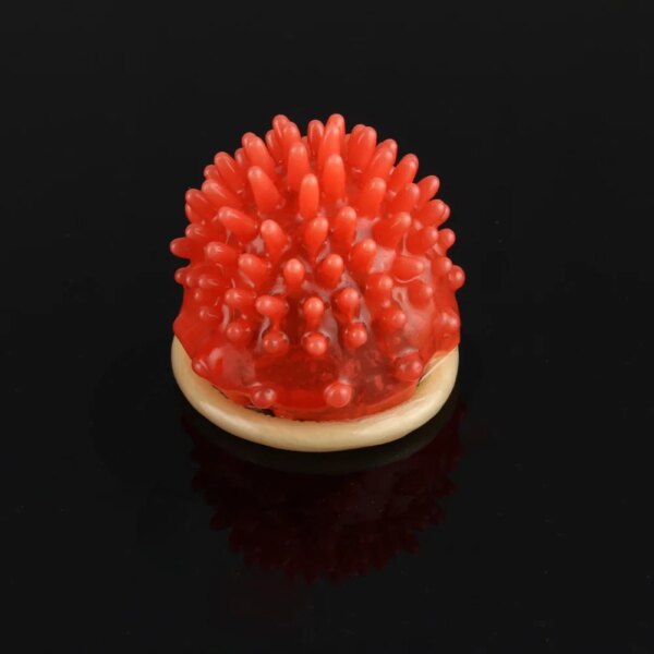 Préservatif Ultra fin en corail, jouets sexuels pour hommes, pointes pointillées, Stimulation vaginale en Latex, préservatifs de Massage, manchon de pénis, produits sexuels pour adultes – Image 3