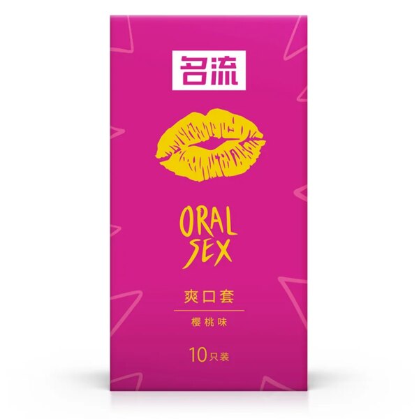 10 pièces préservatifs sexuels buccaux saveur de fruits contracepation passionnée jouets sexuels parfum de cerise coq manchon de pénis fournitures de sexe pour hommes – Image 5