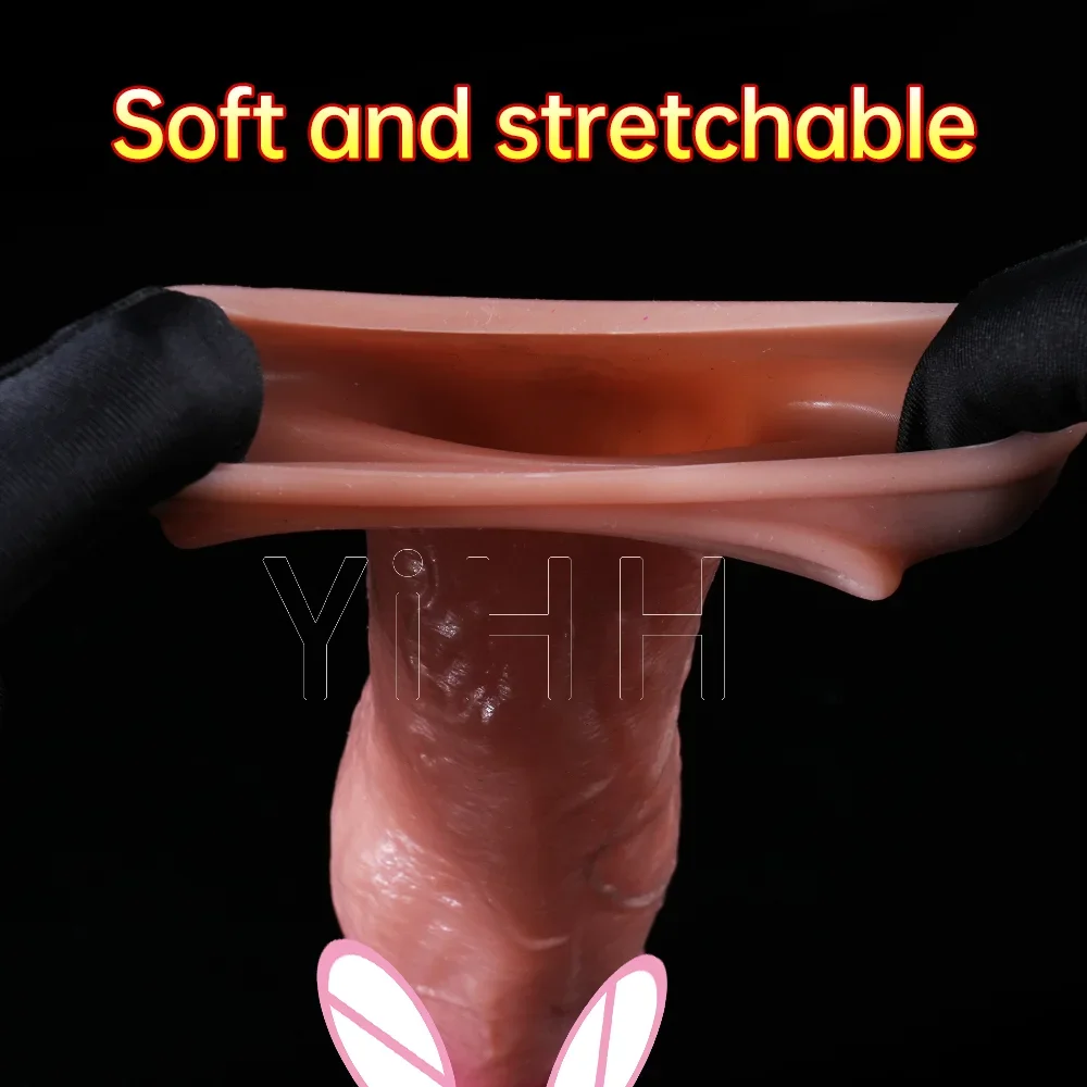 Préservatifs En Silicone Pour Hommes, Retardateur D'Éjaculation, Jouets Sexuels, Rehausseur De Pénis, Extension, Préservatif Réutilisable, Machine Sexuelle, Maturbateur Masculin