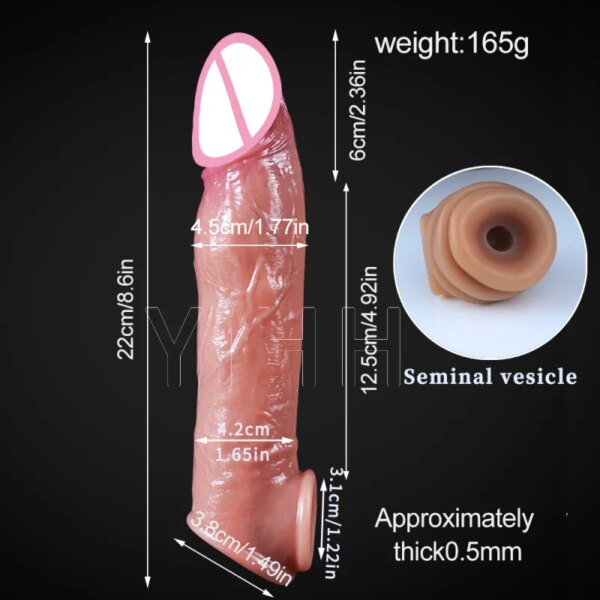 Préservatifs En Silicone Pour Hommes, Retardateur D'Éjaculation, Jouets Sexuels, Rehausseur De Pénis, Extension, Préservatif Réutilisable, Machine Sexuelle, Maturbateur Masculin – Image 2